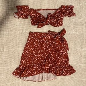 Two-Piece Floral Set